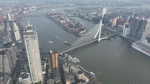 Get an aerial perspective of the historic Noordereiland, and fly over the Erasmusbrug bridge, taking in the stunning architecture and river views. photo