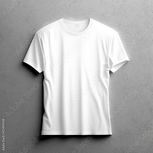 White t-shirt mockup, Generative ai