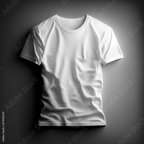 White t-shirt mockup, Generative ai