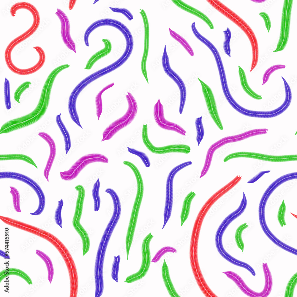 seamless pattern. multicolored jagged abstract lines.