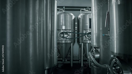 Food or drink processing tanks at the factory