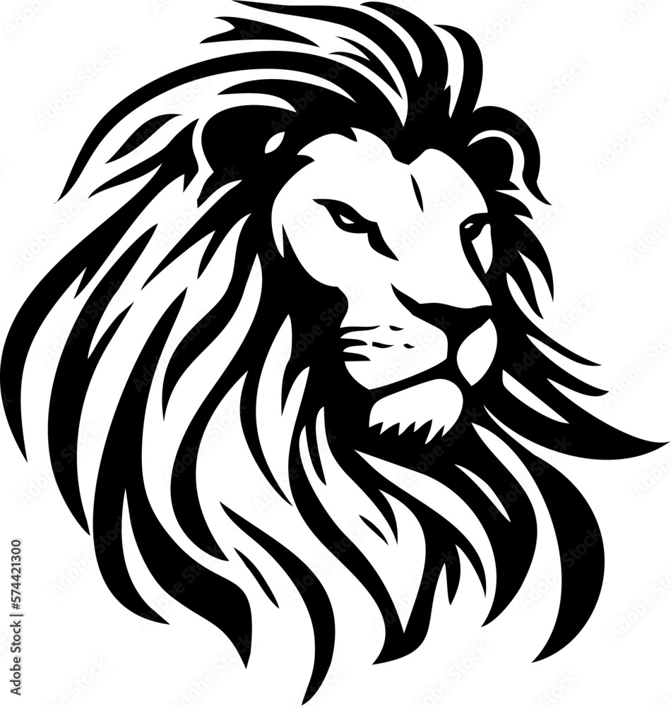 Fototapeta premium Lion Head Vector
