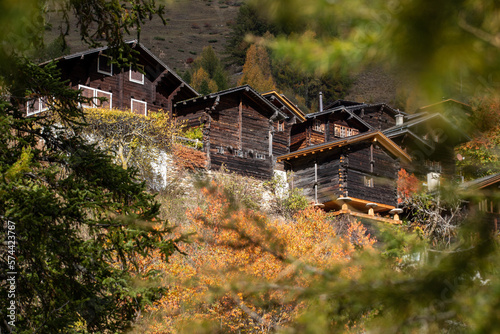 Chalets im Binntal im Wallis photo