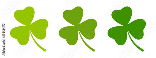 Clover Leaf in flat style isolated