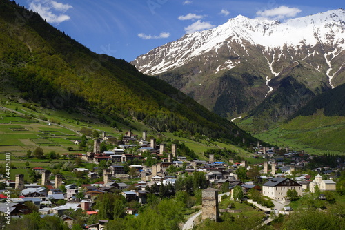 Mestia, Svaneti region, Georgia - a townlet dominated by stone defensive towers