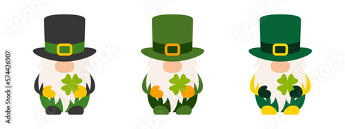 Leprechaun in flat style isolated