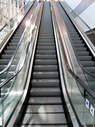 Escalators at the DFW Airport photo