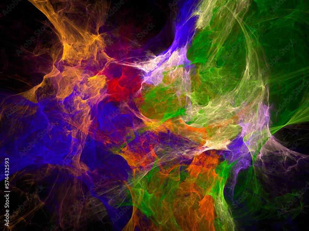 Fototapeta premium Enter the Enchanting Realm of Artificial Fractals: Embark on a Journey of Infinite Complexity and Discover the Mesmerizing Beauty of Mathematics and Design 