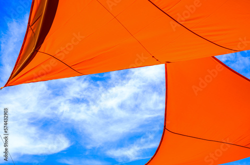 modern awning in front of sky