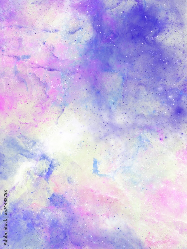 Aesthetic Rainbow pastel Galaxy shining star Background