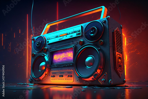 Tune in to the Rhythm: Music-Filled Radio Background for Your Broadcast