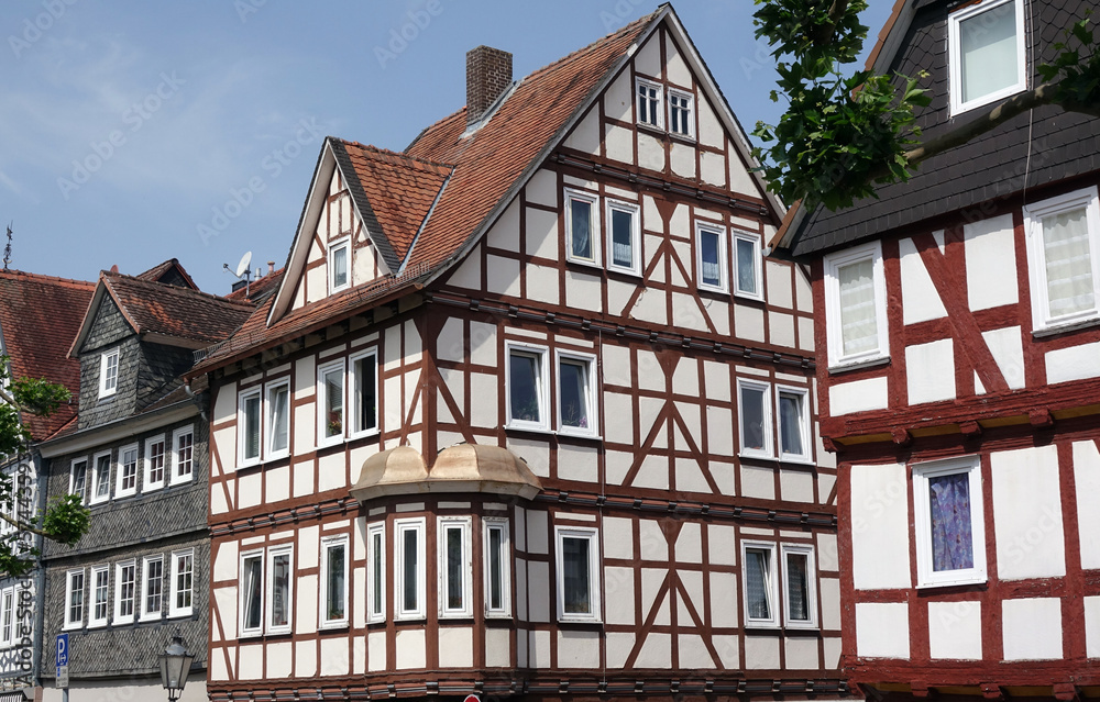 Fototapeta premium Fachwerkhaus in Frankenberg/Eder