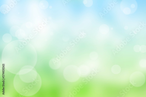 Abstract nature blur background with bokeh light. Sunny spring meadow blur ba...