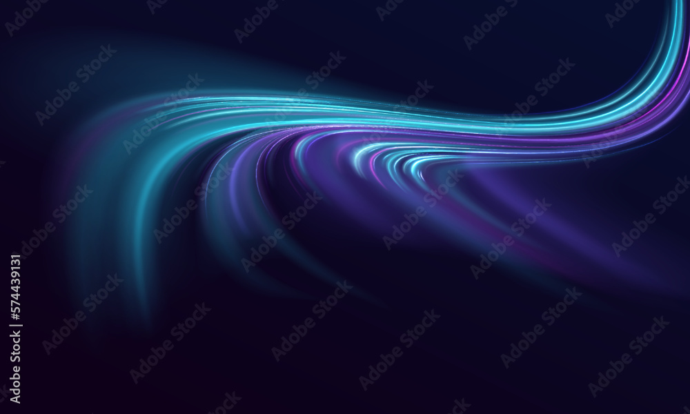 Magic moving fast speed police lines. Laser beams luminous abstract sparkling isolated on a transparent background. Abstract neon color glowing lines background.	 - obrazy, fototapety, plakaty 