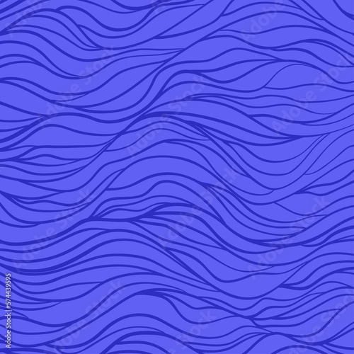 Colorful wavy background. Hand drawn waves. Stripe texture with many lines. Waved pattern. Colored illustration for banners, flyers or posters
