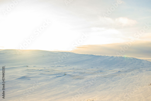 landscape with snow