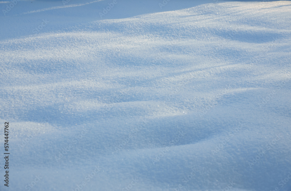 White snow in winter, abstract background White snow in winter, abstract background