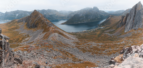 Obraz na płótnie Panorama Segla Senja in Norway w salonie