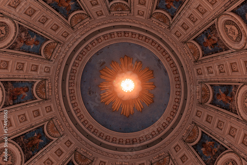 Obraz na płótnie Frederik's Church interior, Copenhagen, Denmark w salonie