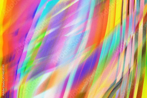 Dynamic Abstract Background. Digital Art. Bright colorful psychic waves with noise. (ID: 574453530)