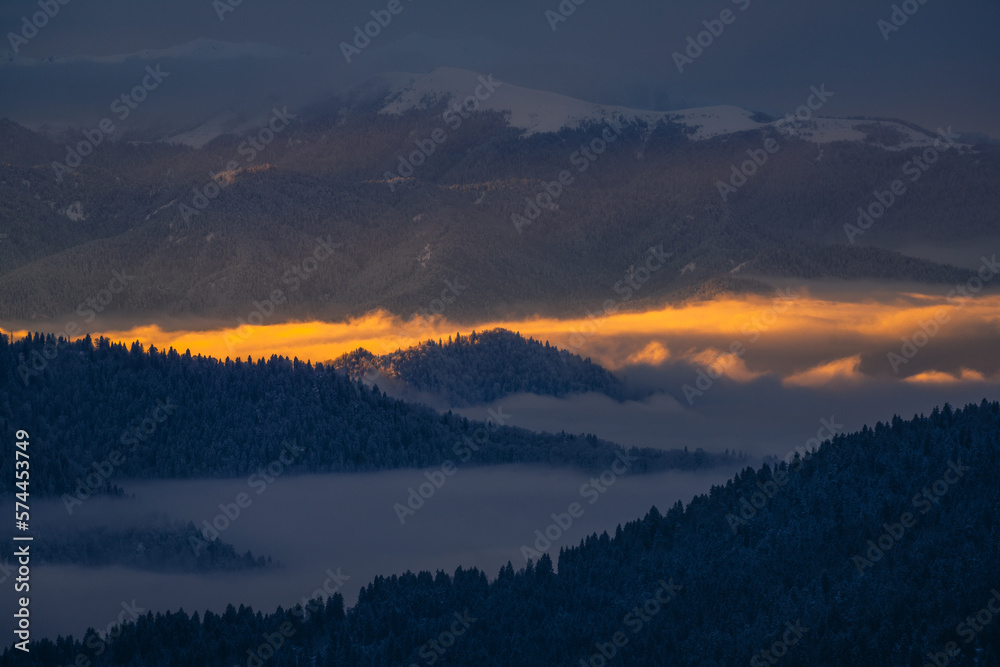 sunrise in the mountains sunrise in the mountains