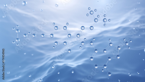 Wallpaper Mural pyrapropoyne molecular structure, 3d model molecule, pyrazolecarboxamide fungicides, structural chemical formula view from a microscope Torontodigital.ca