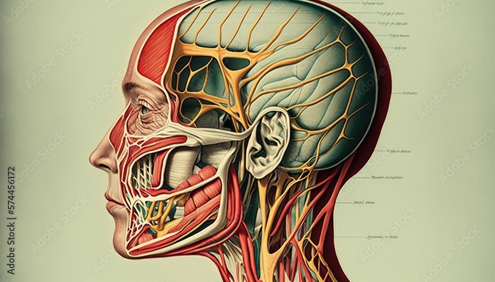Human Head Anatomy Muscles Illustration Of A Human Head Skull 