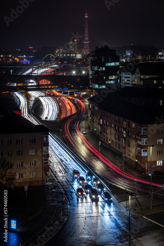 view over Berlin at night, Berlin Charlottenburg-Wilmersdorf photo