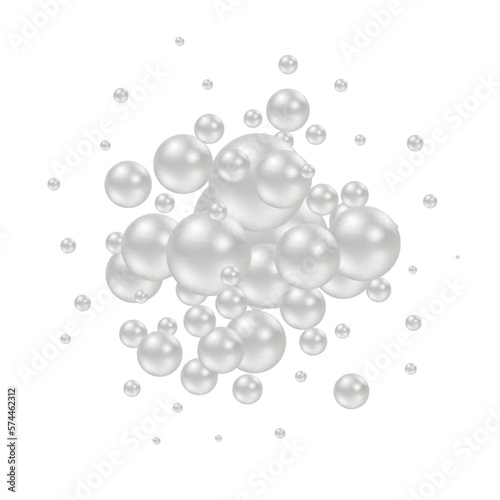 Pearl. Falling Gems Abstract Background. Shiny Design. Vector illustration. Collection. Luxury Beautiful Shining Jewellery Background with Pearls. eps 10