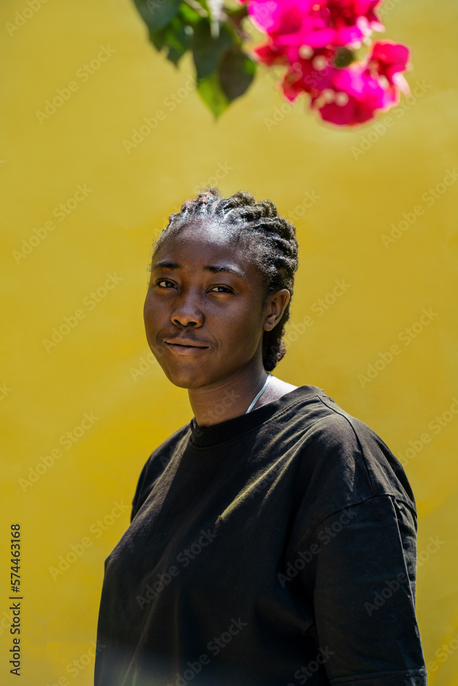 Portrait of a young queer masculine woman Portrait of a young queer masculine woman