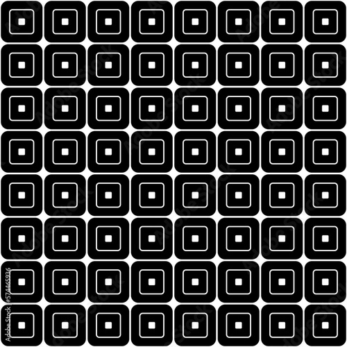 Seamless geometric vector pattern. Abstract background. Simple square elements. Modern repeat figures. Great for backdrop decoration and adding creative designs. Black and white.