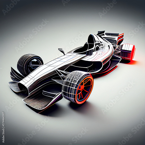 Race car drawing