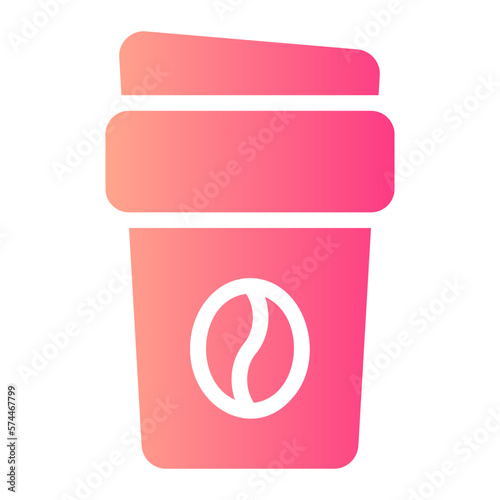 coffee gradient icon