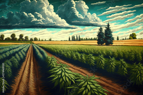 Marijuana Cannabis agricultural farm photo