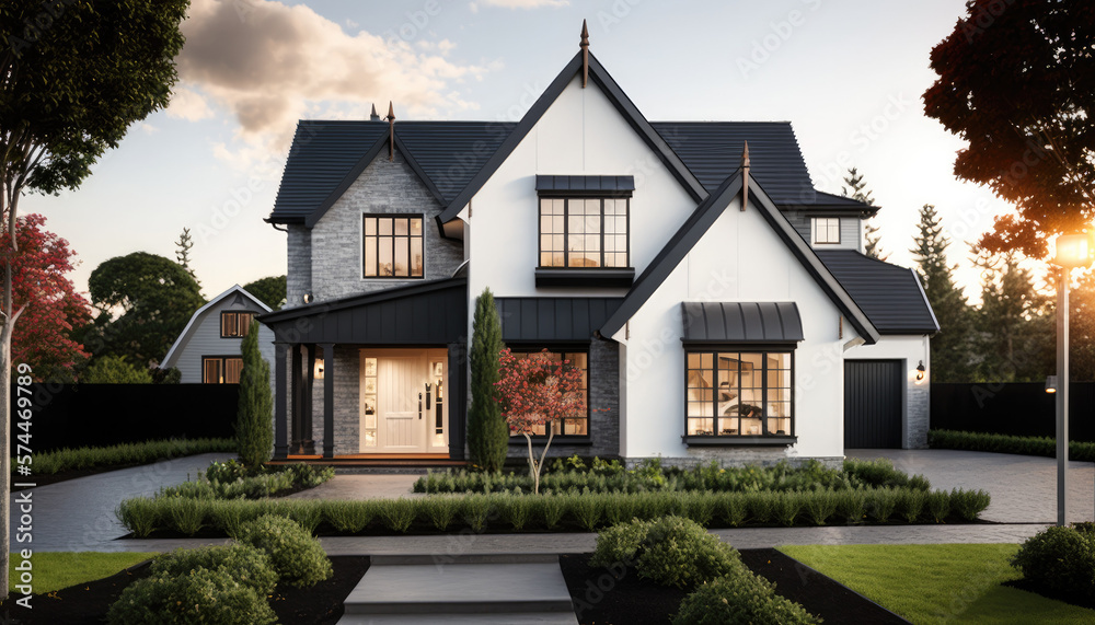 Modern house exterior render
