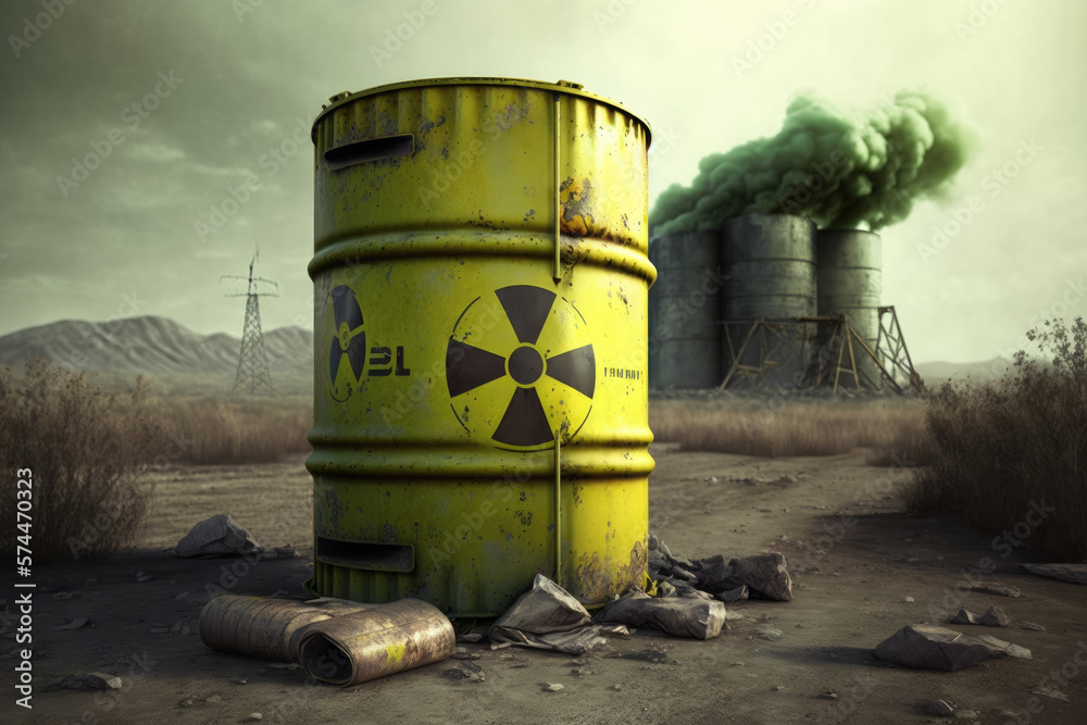 Radioactive waste from power plant created with generative ai