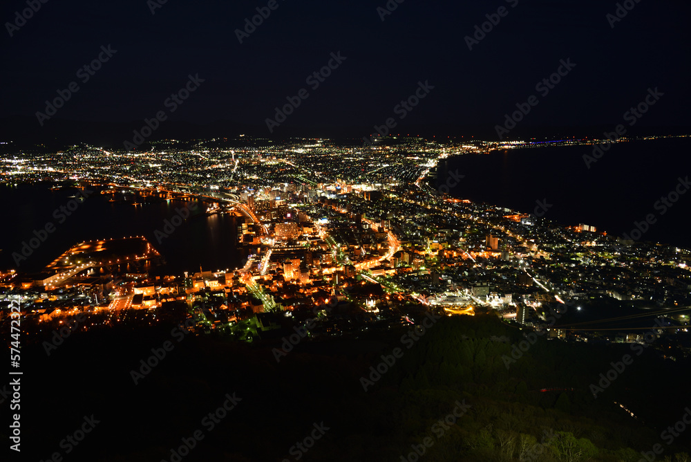 Naklejka premium Scenic view of Hakodate, Hokkaido