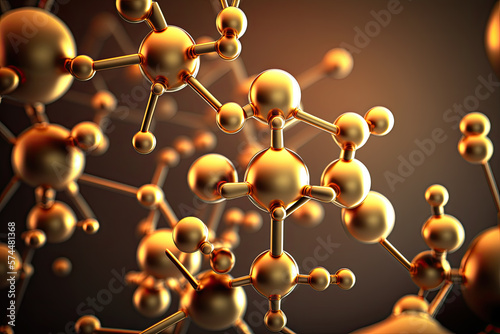 different scientific structures and atoms microscopic. Generative AI