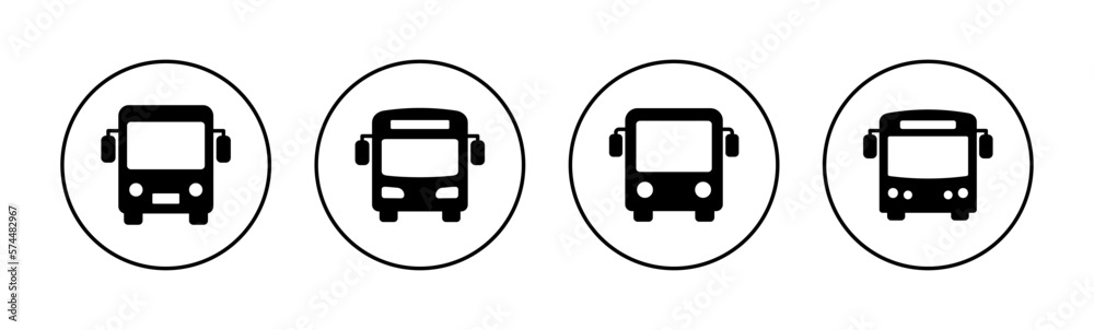 Bus icon vector for web and mobile app. bus sign and symbol. transport symbol Bus icon vector for web and mobile app. bus sign and symbol. transport symbol