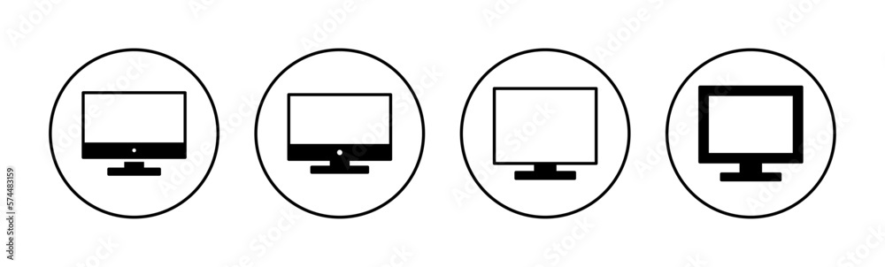 Computer icon vector for web and mobile app. computer monitor sign and symbol Computer icon vector for web and mobile app. computer monitor sign and symbol