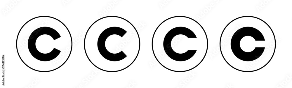 Copyright icon vector for web and mobile app. copyright sign and symbol Copyright icon vector for web and mobile app. copyright sign and symbol