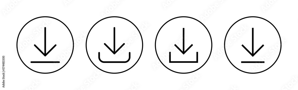 Download icon vector for web and mobile app. Download sign and symbol Download icon vector for web and mobile app. Download sign and symbol