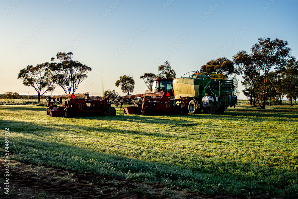 Fototapeta premium Machinery in the Morning Sun