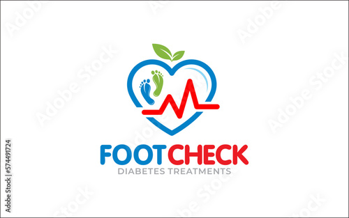 Illustration graphic vector of footcare medical treatment company or clinic logo design template