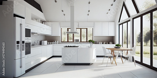 Beautiful modern kitchen design.