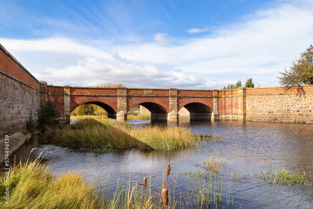 old bridge over the river