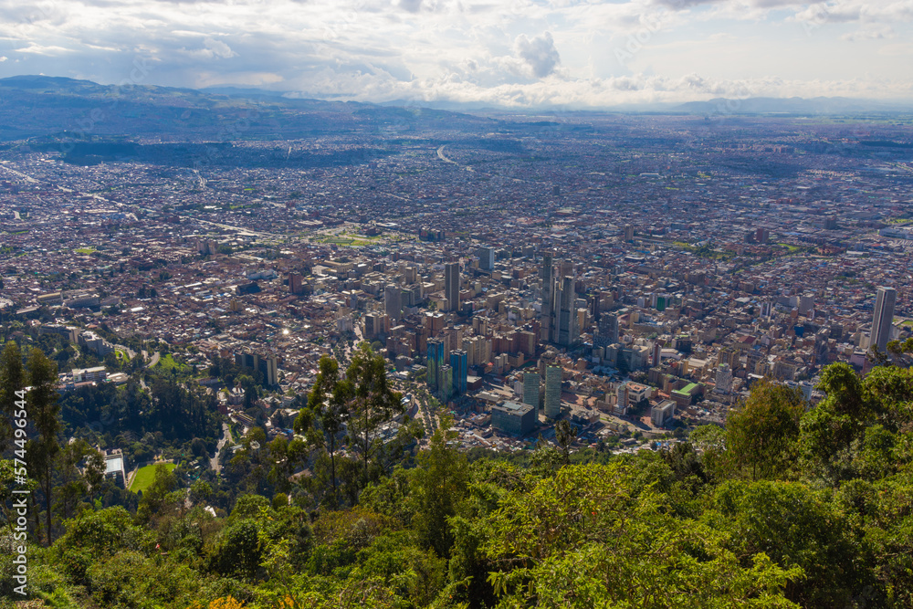 Aerial View of Bogota City during the Day