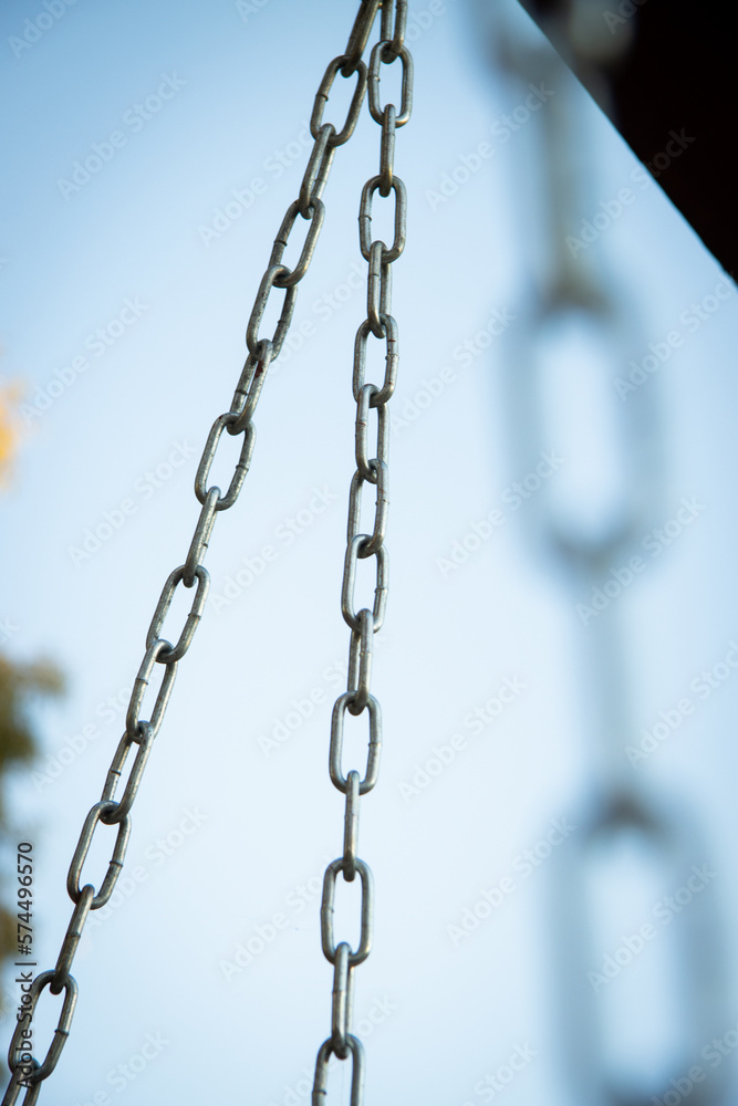 close up of chain