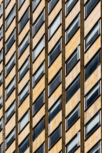 windows of a building fascade