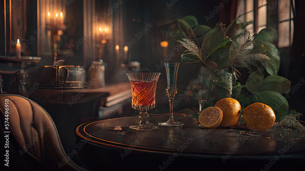 Indulge in Luxury at the Sophisticated Cocktail Lounge - AI Generated Indulge in Luxury at the Sophisticated Cocktail Lounge - AI Generated
